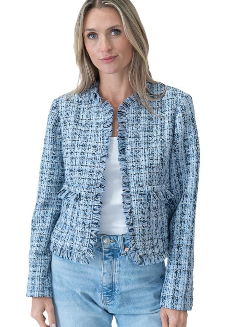 Frayed Tweed Blazer/ Collins